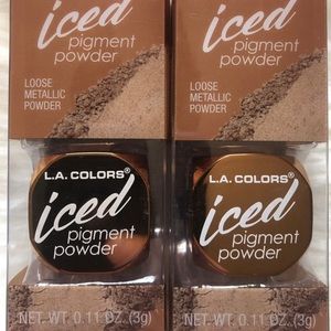 L.A. COLORS Iced Pigment Powder -Glowing (2 Pack)